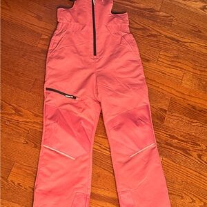 Pink Girls' Ski Snow Bib Overalls
